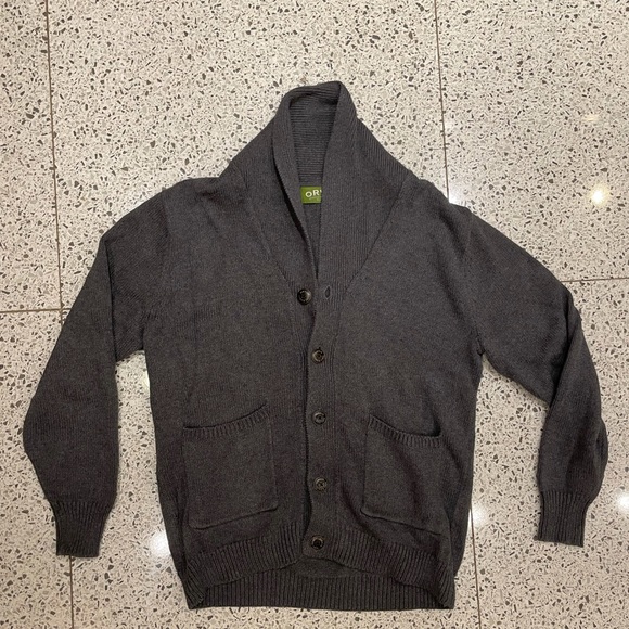 Orvis Sweaters - Grey Cardigan Sweater